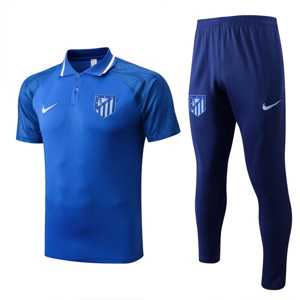 Polo Atletico Madrid Conjunto Completo 2022/23 Azul